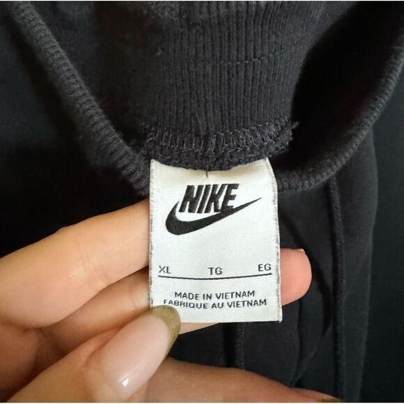 NIKE Terry Jogger Tapered Leg Pant Sz XL in‎ Black Womens Plus Size - Picture 3 of 6